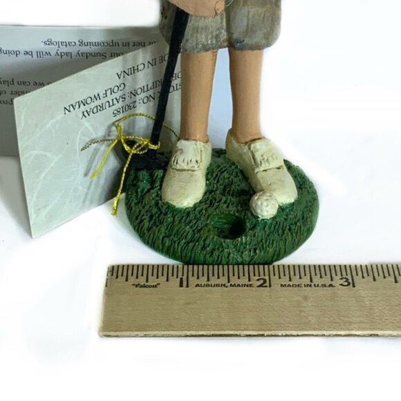 Vintage House of Lloyd Saturday Golf Woman Figurine Sculpture Weekday Women 8 in - Picture 9 of 16